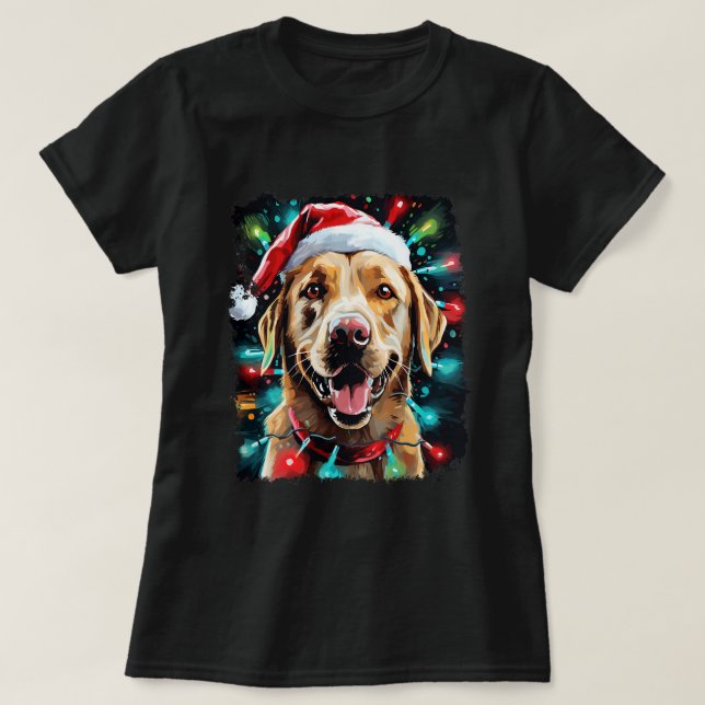Camiseta Navidades Labrador Recuperador 1 (Diseño del anverso)