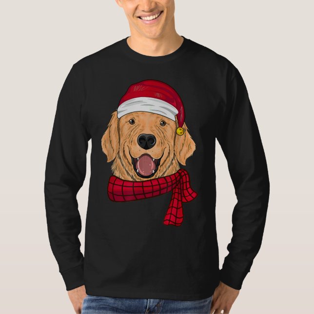 Camiseta Navidades Labrador Recuperador de Oro (Anverso)