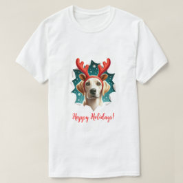 Camiseta Navidades Labrador Recuperador de Renos