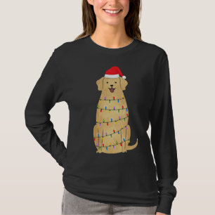 Camiseta Navidades Labrador Recuperador Perro Con Luz De Ár