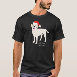 Camiseta Navidades Labrador Recuperador Personalizado Texto