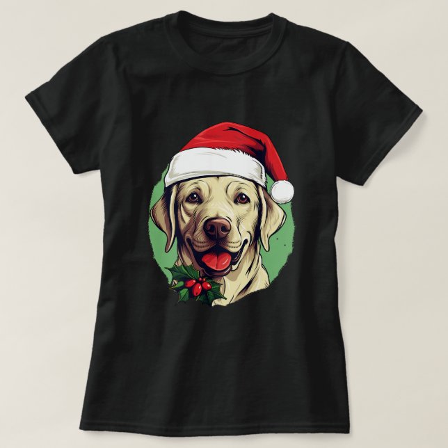 Camiseta Navidades Labrador Retriever (Diseño del anverso)