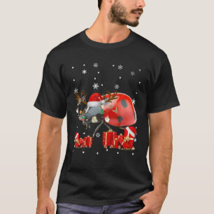 Camiseta Navidades Ladypug Funny Santa Reindeer Ladypug Lov