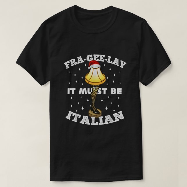 Camiseta Navidades Lámpara De Leg FRAGEELAY Debe Ser Italia (Diseño del anverso)