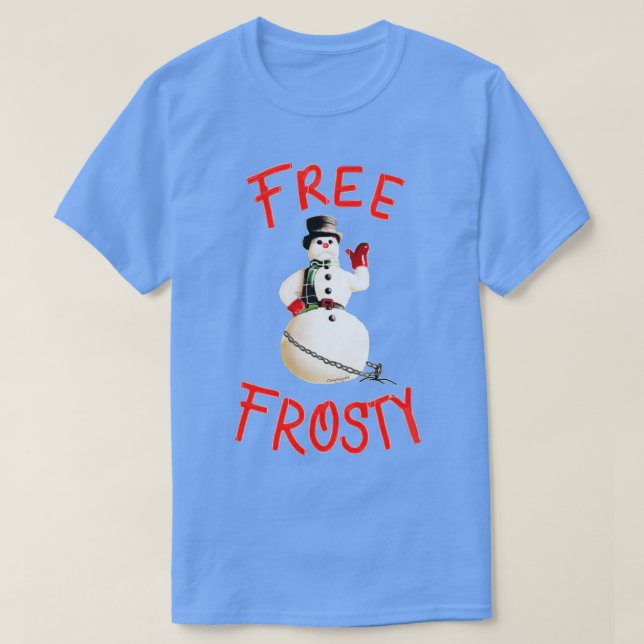 Camiseta Navidades libres y congelados con los Navidades de (Diseño del anverso)