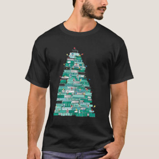 Camiseta Navidades Libro Árbol Y Luces Twinkle