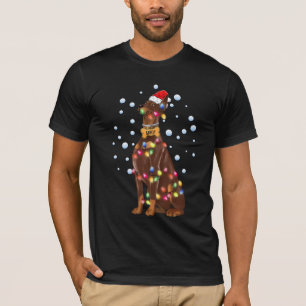 Camiseta Navidades Light Doberman Dog Puppy