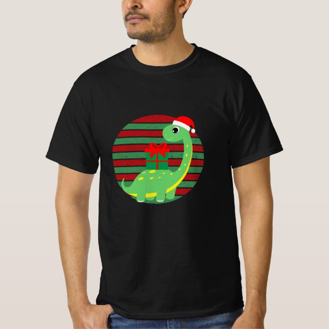 Camiseta navidades lindos de dinosaurios (Anverso)