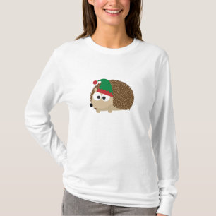 Camiseta navidades lindos de Hedgehog Elf
