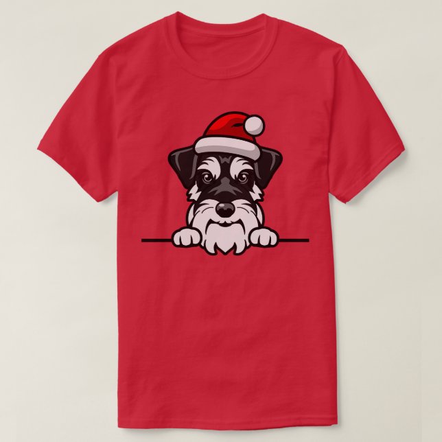 Camiseta navidades lindos de perro santa (137) (Diseño del anverso)