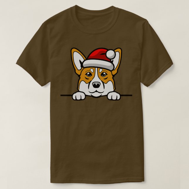 Camiseta navidades lindos de perro santa (27) (Diseño del anverso)