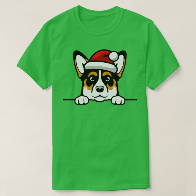 Camiseta navidades lindos de perro santa (29) (Diseño del anverso)