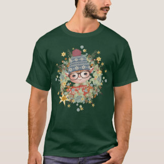 Camiseta navidades lindos en el marco del niño Navidades