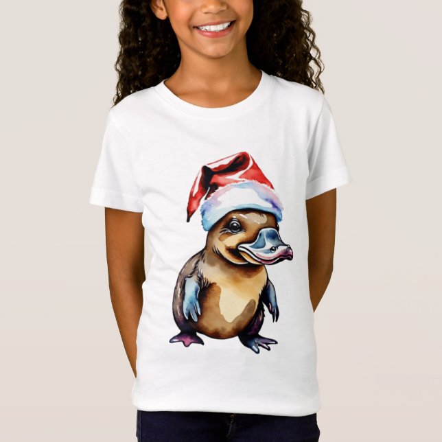 Camiseta Navidades lindos platypus (Anverso)