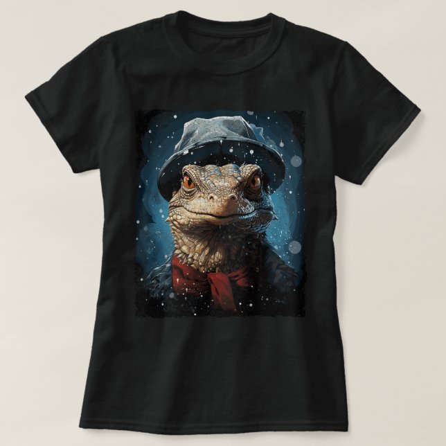Camiseta Navidades Lizard de monitor 21 (Diseño del anverso)