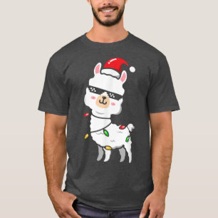 Camiseta Navidades Llama Luces de Hadas, traje familiar Alp