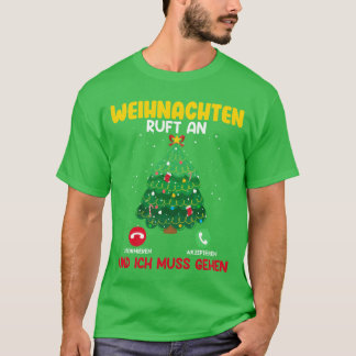 Camiseta Navidades llaman a Christmasree en la vendimia de