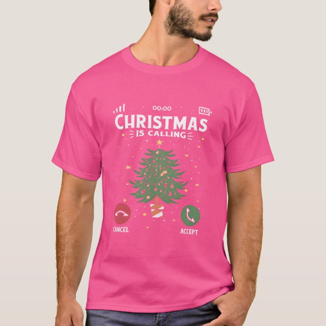 Camiseta Navidades llaman a la familia (Anverso)