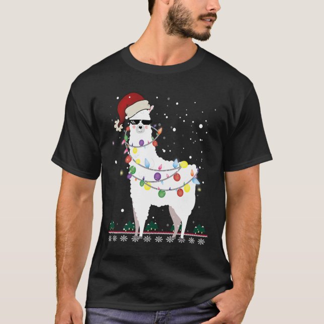 Camiseta Navidades llaman a Santa Hat navidad feas árbol al (Anverso)