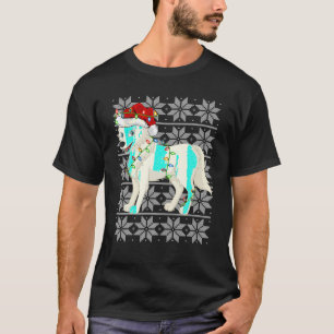 Camiseta Navidades lobo iluminan Santa Hat Wolf Feo Navidad