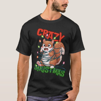 Camiseta Navidades locos: ardilla frustrada