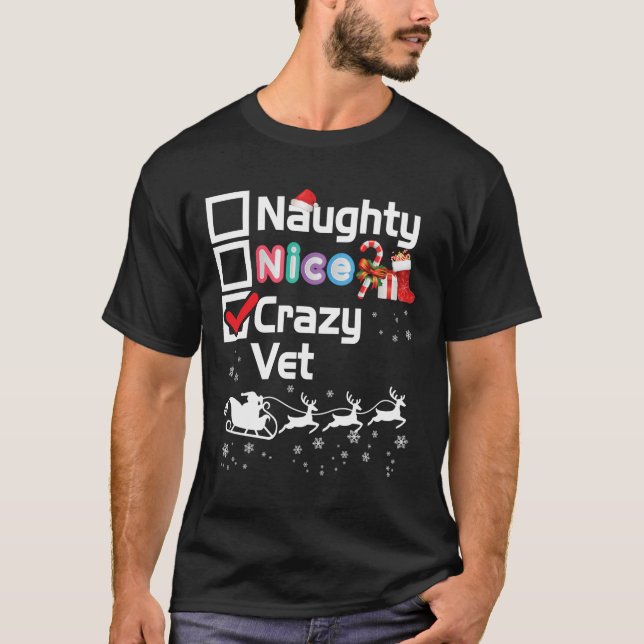 Camiseta Navidades locos de Vet Santa Sleigh Merr (Anverso)