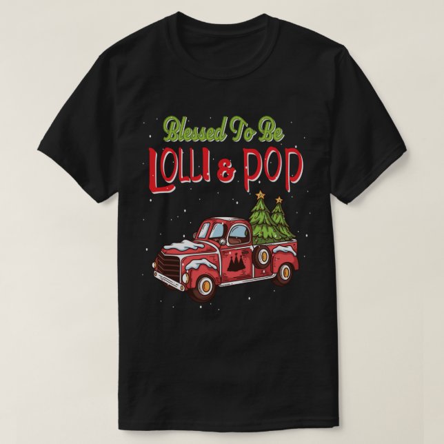 Camiseta Navidades Lolli y Pop Abuelos Pajama Abuelos (Diseño del anverso)
