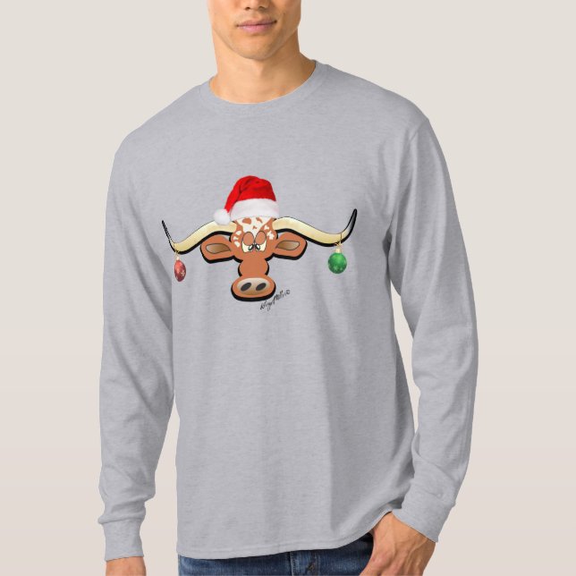 Camiseta Navidades Longhorn Steer (Anverso)