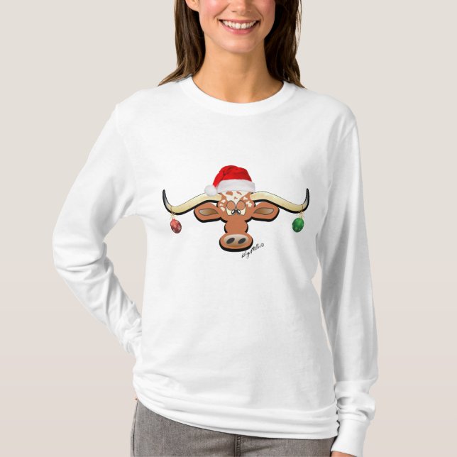 Camiseta Navidades Longhorn Steer (Anverso)
