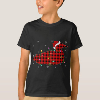 Camiseta Navidades Loon Bird de la Familia Buffalo Plaid