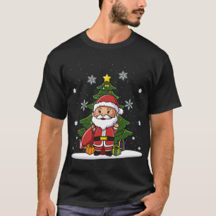 Camiseta Navidades Lovely Cute Kawaii Chibi Santa Claus