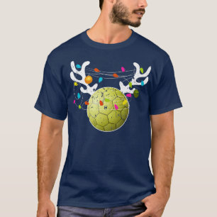 Camiseta Navidades Luces Balonmano Divertidas Navidad