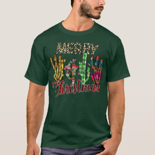 Camiseta Navidades Luces Cactus Lover Funny Xmas pajama fa