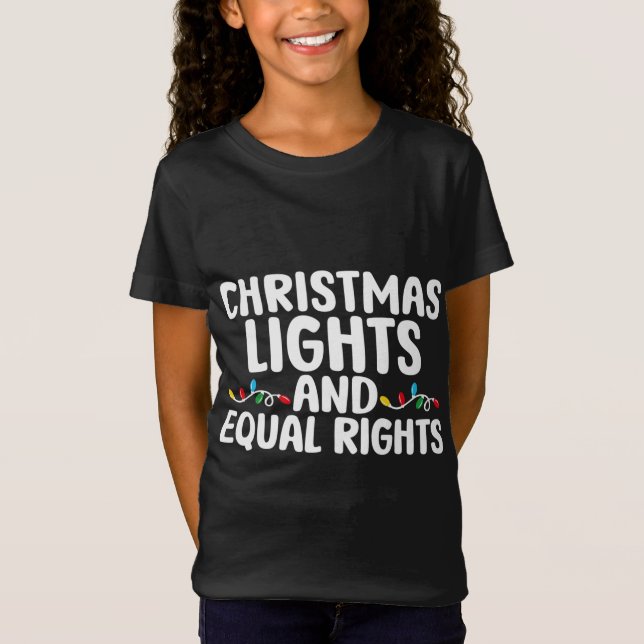 Camiseta Navidades Luces E Igualdad De Derechos Pajamas (Anverso)