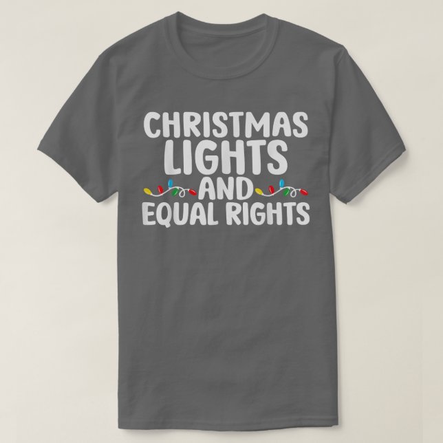 Camiseta Navidades Luces E Igualdad De Derechos Pajamas (Diseño del anverso)