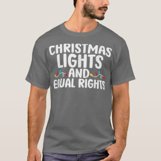 Camiseta Navidades Luces E Igualdad De Derechos Pajamas