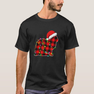 Camiseta Navidades Luces Pajama Red Plaid Bunny Animals Lo
