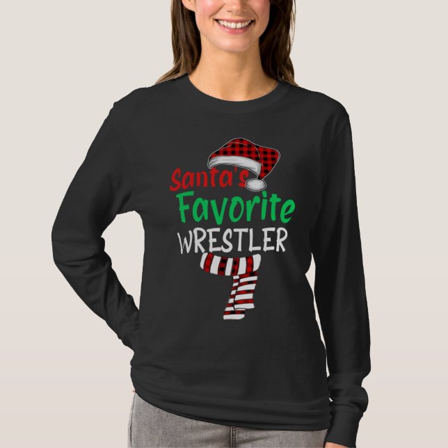 Camiseta Navidades luchadores favoritos de Santa Cruz (Anverso)