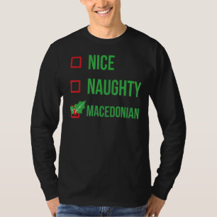 Camiseta Navidades macedonios graciosos de Macedonia Pajama