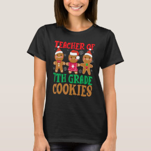 Camiseta Navidades Maestra De Galletas De Séptimo Grado Ens