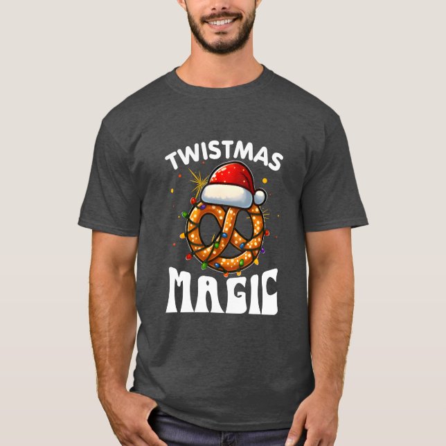 Camiseta Navidades mágicos de Twistmas amigo especial pretz (Anverso)
