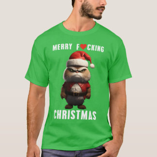 Camiseta Navidades malhumorados Navidades de gatos mugrient