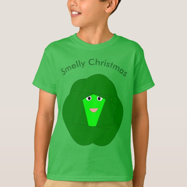 Camiseta Navidades malolientes Bruselas Sprout Kids T Shirt (Anverso)