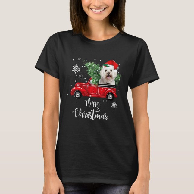 Camiseta Navidades malteses de camiones rojos Pajama 2 (Anverso)