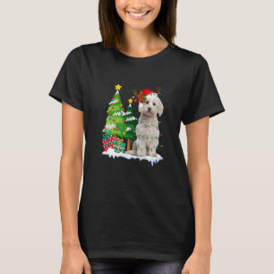 Camiseta Navidades malteses de renos en Santa Hat