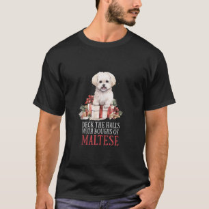 Camiseta Navidades malteses divertidos se burlan del perro