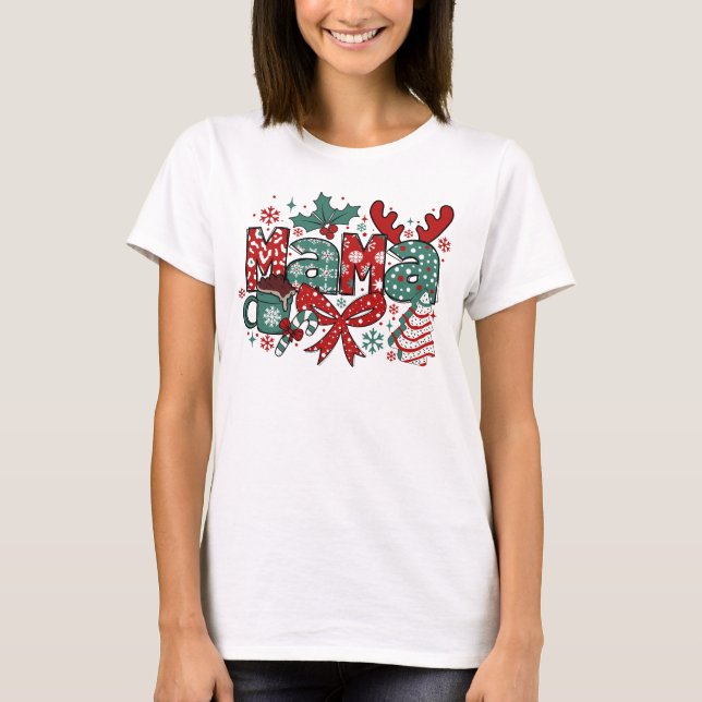 Camiseta Navidades Mamá (Anverso)