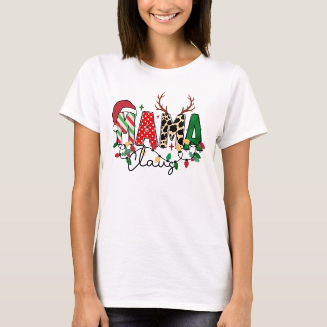Camiseta Navidades Mamá Claus - Un regalo divertido para Na (Anverso)