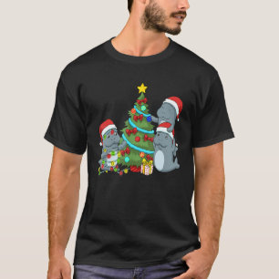Camiseta Navidades Manatee Shirt Mujeres Manatee Regalos Ni