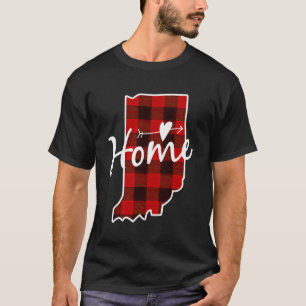 Camiseta Navidades Mapa del estado de la casa de búfalo de 